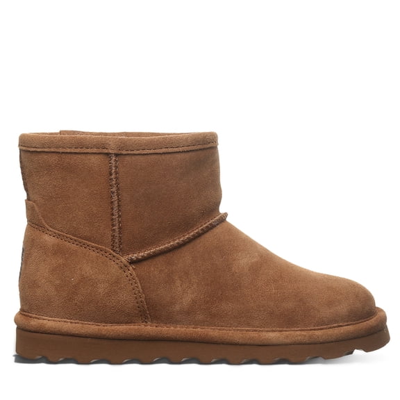 BEARPAW Alyssa Youth Hickory Size 2 | Youth 's Ankle Boot | Youth 's Slip On Boot | Comfortable Winter Boot
