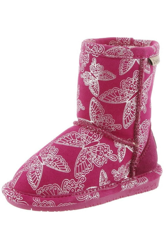Boots Girl Belle Butterfly Suede Bold 11 Child Pom Berry 1868T