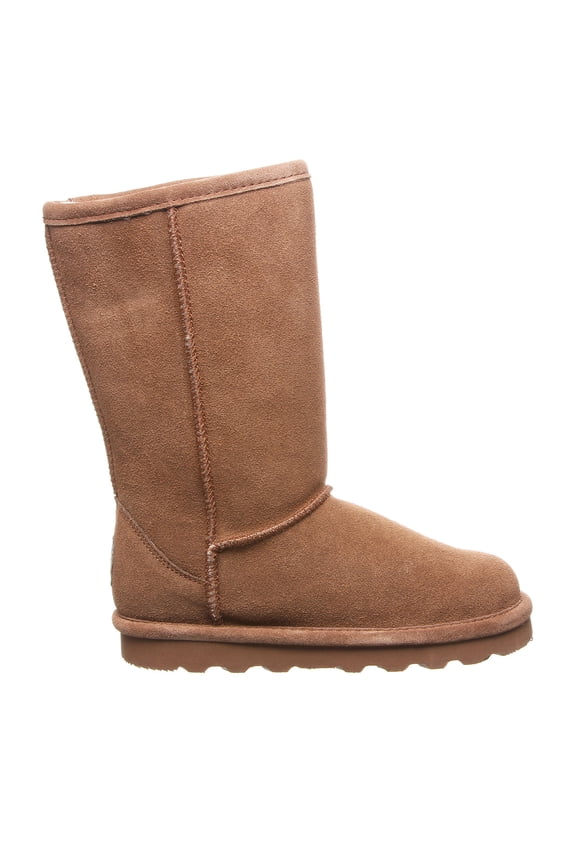 Elle Tall Youth Hickory Size 13 | Youth's Boot Classic Suede | Youth's Slip On Boot | Comfortable Winter Boot