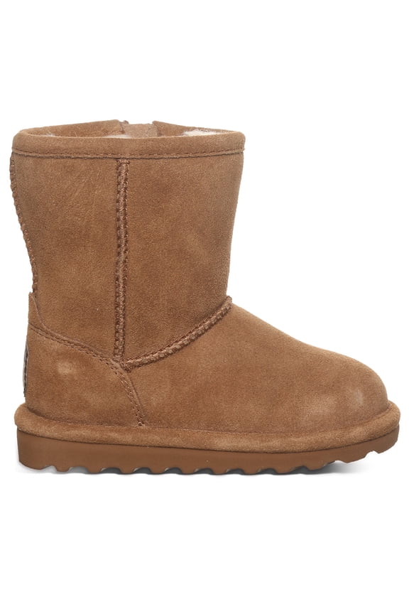 Elle Toddler Hickory Size 10 | Kid's Slip-On Boot with Zipper for Easy Wear | Comfortable Winter Boot for Kids