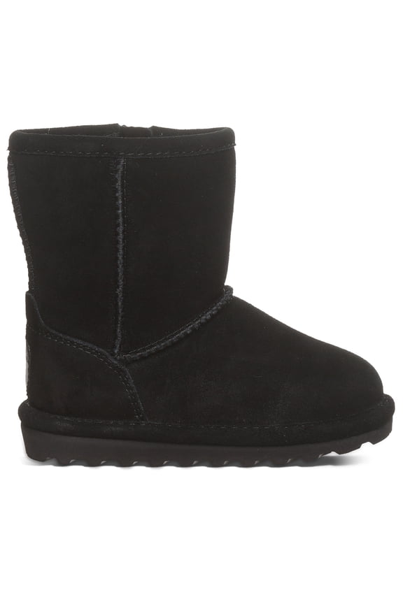 Elle Toddler Black Size 10 | Kid's Slip-On Boot with Zipper for Easy Wear | Comfortable Winter Boot for Kids