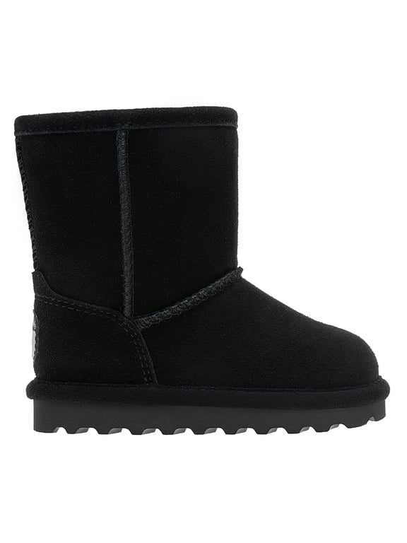 Elle Toddler Black Size 11 | Kid's Slip-On Boot with Zipper for Easy Wear | Comfortable Winter Boot for Kids