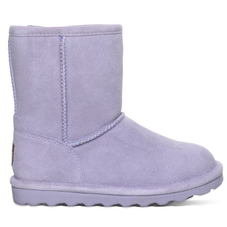 BEARPAW Elle Youth Persian Violet Size 5 | Cozy Suede Winter Boots for Kids | Comfortable Slip-On Boots