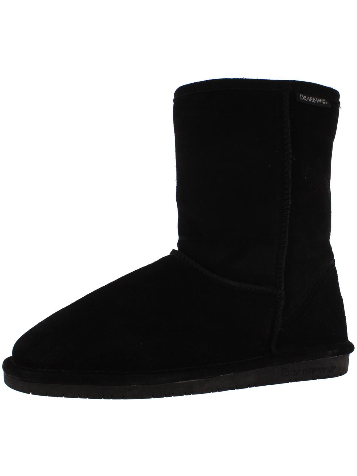 Bearpaw Emma Short 608 8 Inch Womens Boots Sheepskin Suede