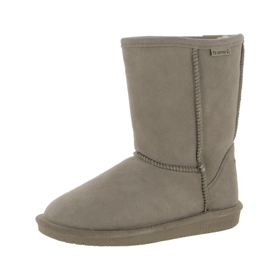 Bearpaw Emma Short 608 8 Inch Womens Boots Sheepskin Suede