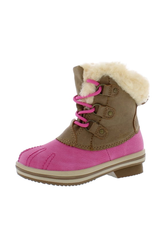 Everly Boot Infant/Toddler Shoes Size 8, Color: Hickory/Pink
