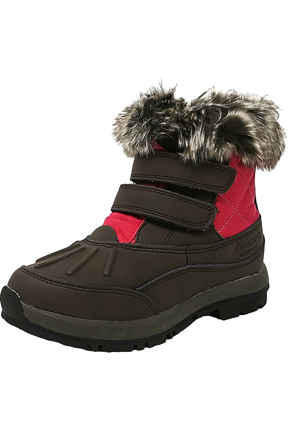 Girl's Amanda Chocolate / Fuchsia Snow Boot - 13M