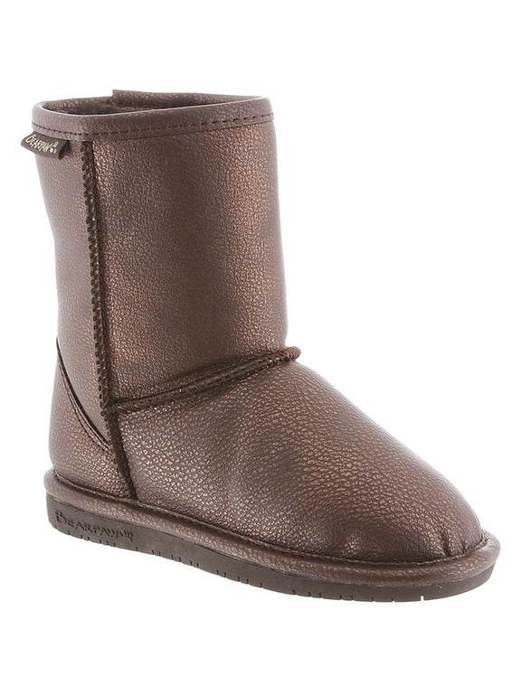 Girl's Emma Snow Boots Bronze Suede Rubber 12 Little Kid M