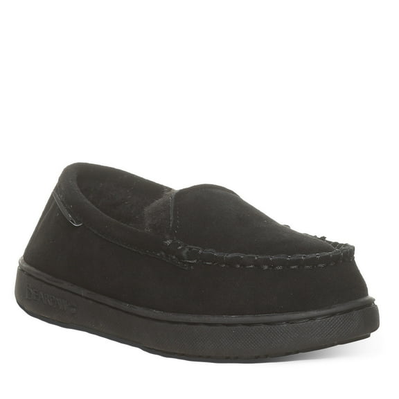 BEARPAW Jamie Youth Black Size 4 | Youth's Slipper | Youth's Shoe | Comfortable & Lightweight Black Jamie Youth Slippers
