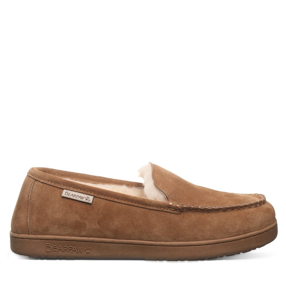 BEARPAW Men's Brian Hickory Size 10 | Men's Slipper | Men's Shoe | Comfortable & Lightweight
