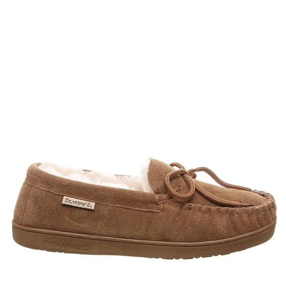 BEARPAW Men's Moc II Wide Hickory Size 8 | Men's Slipper | Men's Shoe | Comfortable & Lightweight
