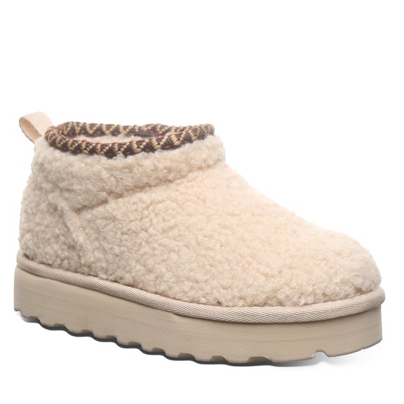 BEARPAW Snuggle Daphne Youth Oat Size 1 | Youth's Bootie | Youth's Pull On Boot | Comfortable & Lightweight Oat Snuggle Daphne Deco Youth Boots