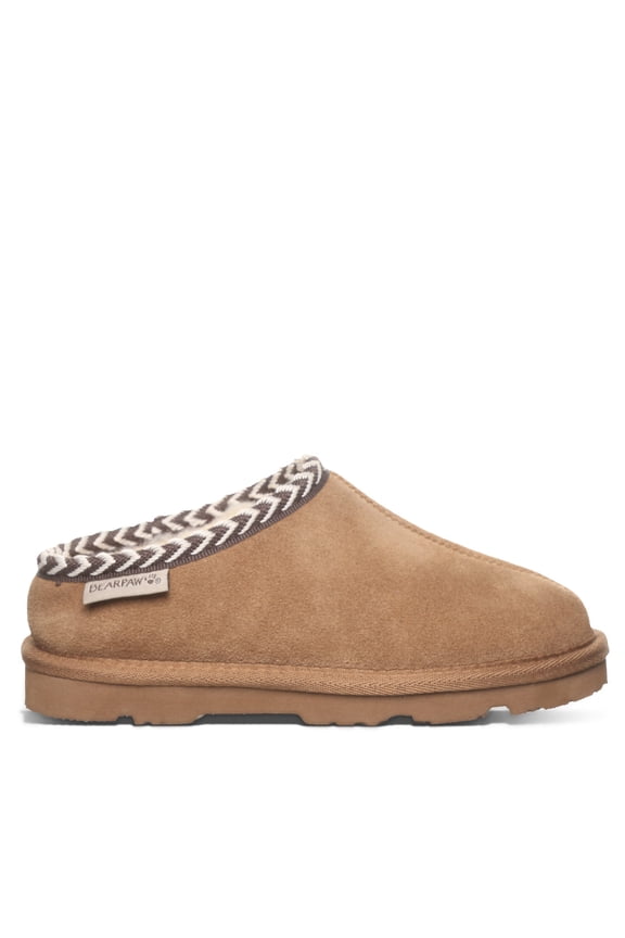 Tabitha Youth Hickory Size 4 | Kid's Slipper | Comfortable & Lightweight Indoor & Outdoor Shoe