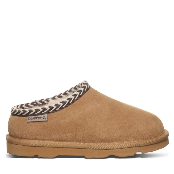 BEARPAW Tabitha Youth Iced Coffee Size 2 | Kid's Slipper | Comfortable & Lightweight Indoor & Outdoor Shoe