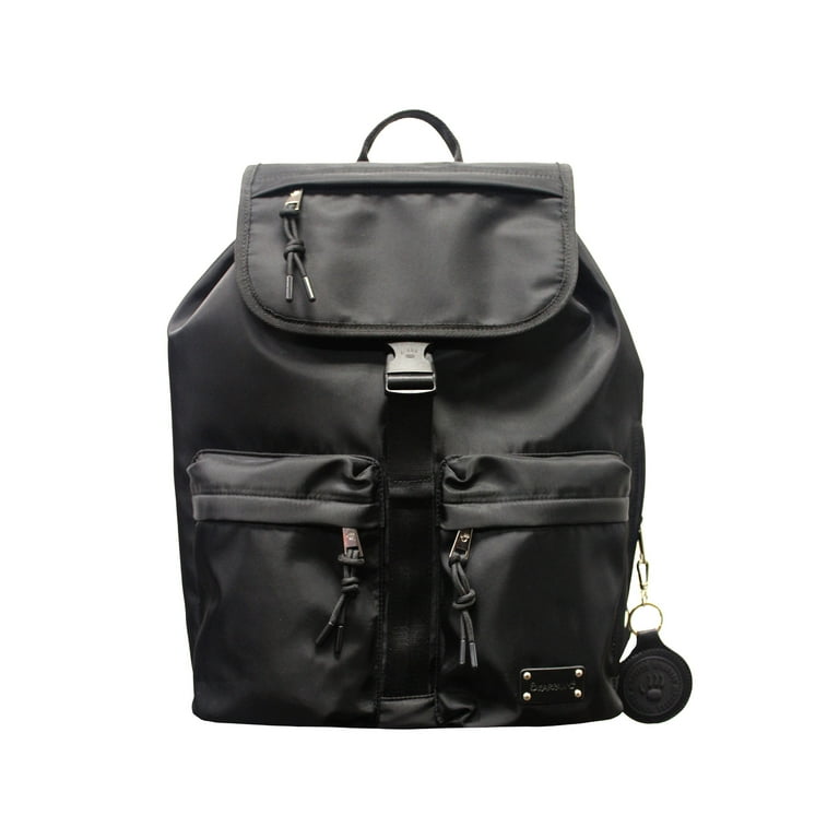 Bearpaw Unisex Full Size Flap Backpack, Black - Walmart.com Bearpaw Unisex Full Size Flap Backpack, Black - Walmart.com