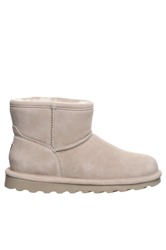 Alyssa Women's Slip-On Winter Boots Mushroom Size 8 | Comfortable Ankle Boot | Casual Winter Shoes for Women
