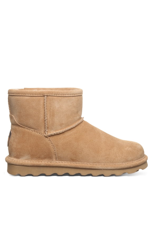 Alyssa Wide Women's Slip-On Winter Boots Iced Coffee Size 9 | Comfortable Ankle Boot | Casual Winter Shoes for Women