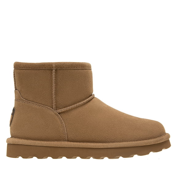 BEARPAW Alyssa Women's Slip-On Winter Boots Hickory Size 8 | Comfortable Ankle Boot | Casual Winter Shoes for Women