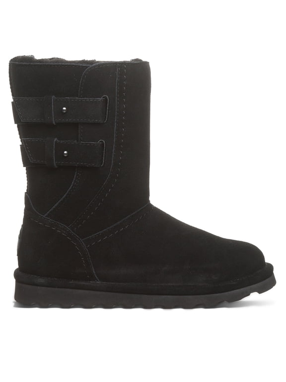 Women's Aurelia Black Size 8 | Women's Boot Classic Suede | Women's Pull On Boot | Comfortable Winter Boot