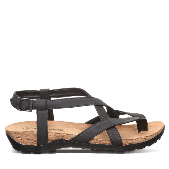 BEARPAW's Women's Casita Black Sandal Size 9 | Women's Sandal | Women's Shoes | Comfortable & Lightweight