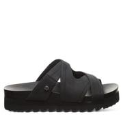 BEARPAW's Women's Crux Black Sandal Size 5 | Women's Sandal | Women's Shoes | Comfortable & Lightweight