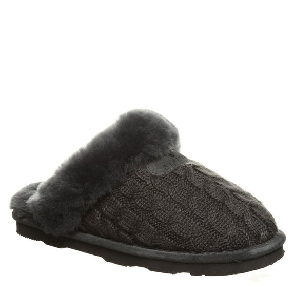 BEARPAW Women's Effie Charcoal Size 7 | Women’s Slipper | Women’s Shoe | Comfortable & Lightweight Women's Charcoal Effie Slip-On Slippers