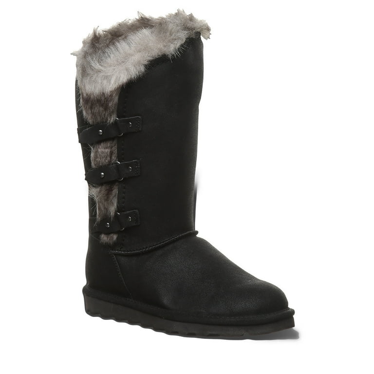 Bearpaw Women's Emery Boots, 11 inch, Suede Upper, Faux Fur Collar