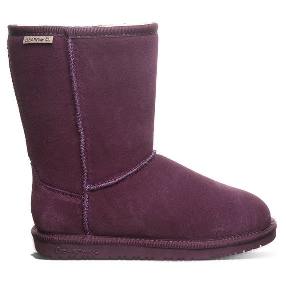 BEARPAW Women's Emma Plum Boot Size 5 | Women's Fashion Boot | Women's Slip On Boot | Comfortable Winter Boot