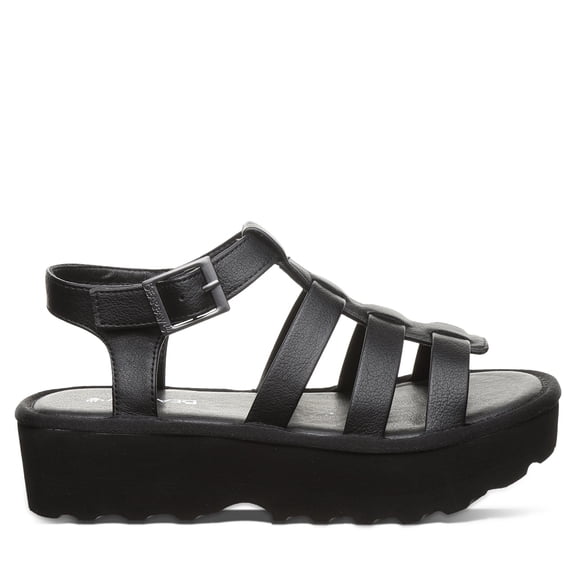 BEARPAW's Women's High Seas Black Sandal Size 8 | Women's Sandal | Women's Shoes | Comfortable & Lightweight