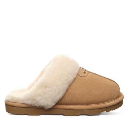 BEARPAW Women's Loki Iced Coffee Size 6 | Soft Suede Indoor & Outdoor Slippers | Comfortable & Lightweight Footwear for Women
