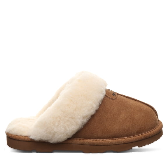BEARPAW Women's Loki Hickory Size 7 | Soft Suede Indoor & Outdoor Slippers | Comfortable & Lightweight Footwear for Women