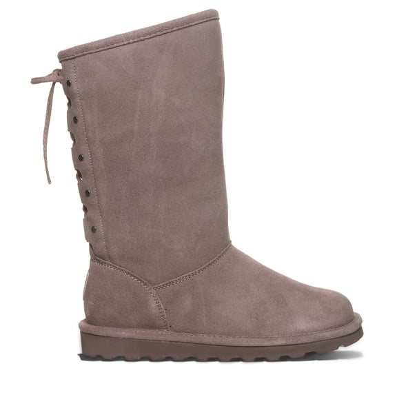 BEARPAW Women's Lydia II Cinder Size 6 | Women's Boot Classic Suede | Women's Pull On Boot | Comfortable Winter Boot