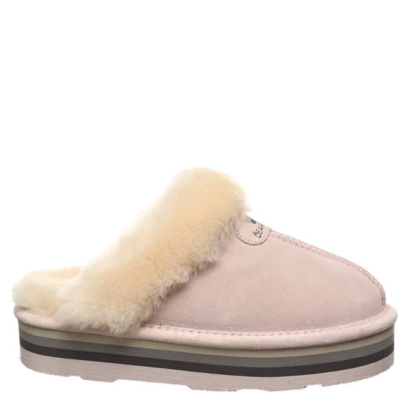 BEARPAW Women's Retro Loki Pale Pink Size 10 | Soft Lightweight Indoor & Outdoor Slippers | Comfortable Footwear for Women