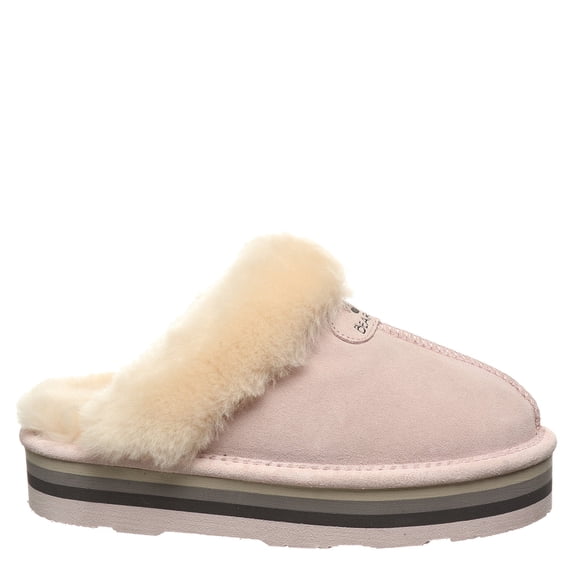 BEARPAW Women's Retro Loki Pale Pink Size 8 | Soft Lightweight Indoor & Outdoor Slippers | Comfortable Footwear for Women