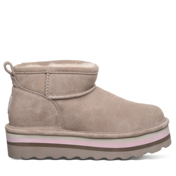 BEARPAW Retro Shorty Boots for Women Stone Size 10 | Comfortable Warm Wool Lining | Women's Winter Ankle Boots