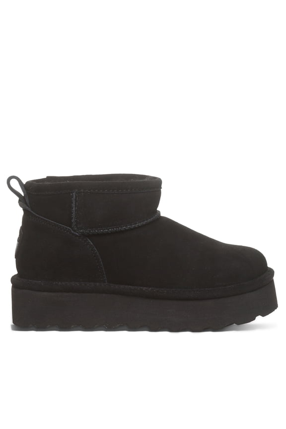 Retro Shorty Boots for Women Black/Black Size 6 | Comfortable Warm Wool Lining | Women's Winter Ankle Boots