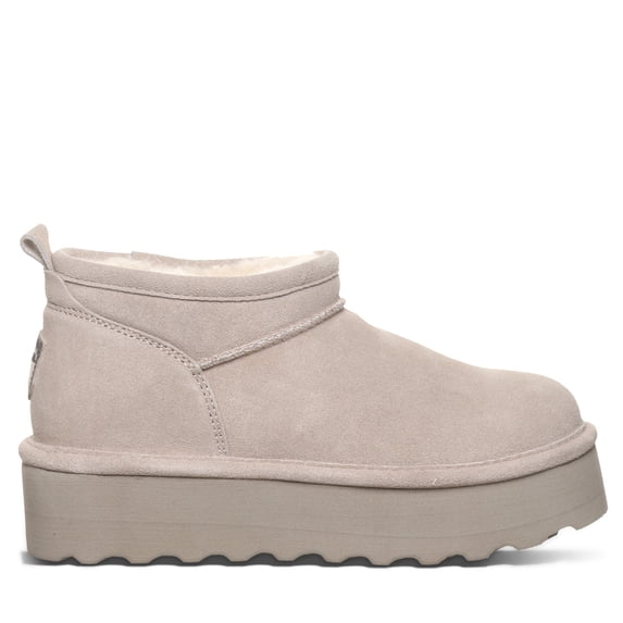 BEARPAW Women's Retro Super Shorty Mushroom Size 5 | Women's Ankle Boot | Comfortable Winter Boot