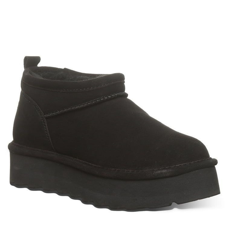 Bearpaw boots womens black hot sale