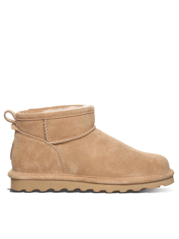 Women's Shorty Iced Coffee Size 8 | Women's Ankle Boot | Women's Slip On Boot | Comfortable Winter Boot