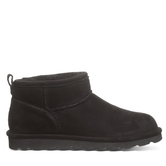BEARPAW Women's Shorty Vegan Black Size 13 | Women's Ankle Boot | Women's Slip On Boot | Comfortable Winter Boot