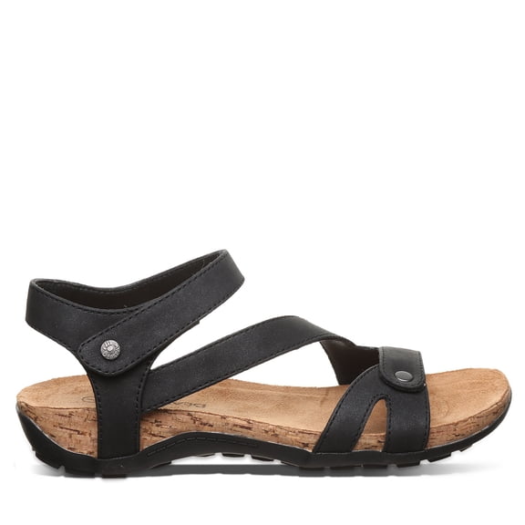 BEARPAW's Women's Solana Black Sandal Size 8 | Women's Sandal | Women's Shoes | Comfortable & Lightweight