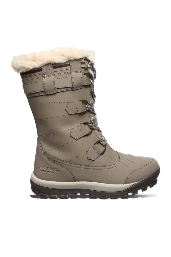 Women's Desdemona Stone Size 9 | Women's Boot Classic Suede | Women's Slip On Boot | Comfortable Winter Boot