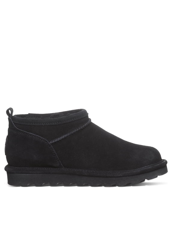 Women's Super Shorty Black Size 9 | Slip-On Winter Ankle Boot | Comfortable & Easy On Winter Boot