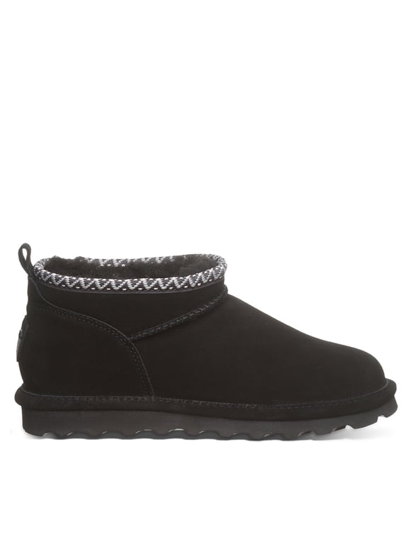 Women's Super Shorty Deco Black Size 5 | Women's Ankle Boot | Women's Slip On Boot | Comfortable Winter Boot