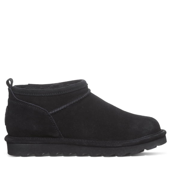 BEARPAW Women's Super Shorty Wide Black Size 6 | Women's Ankle Boot | Women's Slip On Boot | Comfortable Winter Boot