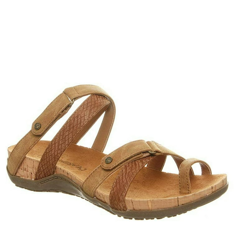 Bearpaw Women s Tan Nadine Sandals Size 8 Walmart