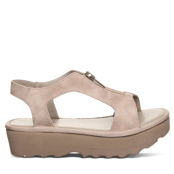 BEARPAW's Women's Venice Beige Sandal Size 8 | Women's Sandal | Women's Shoes | Comfortable & Lightweight