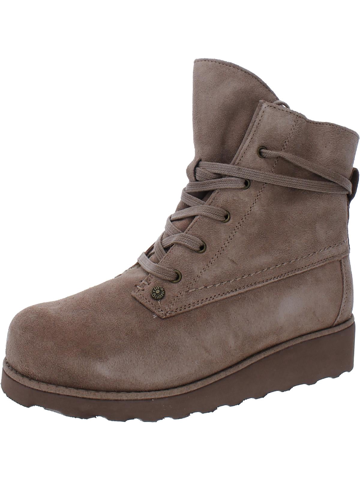 Bearpaw Womens Krista Wide Suede Faux Fur Winter & Snow Boots