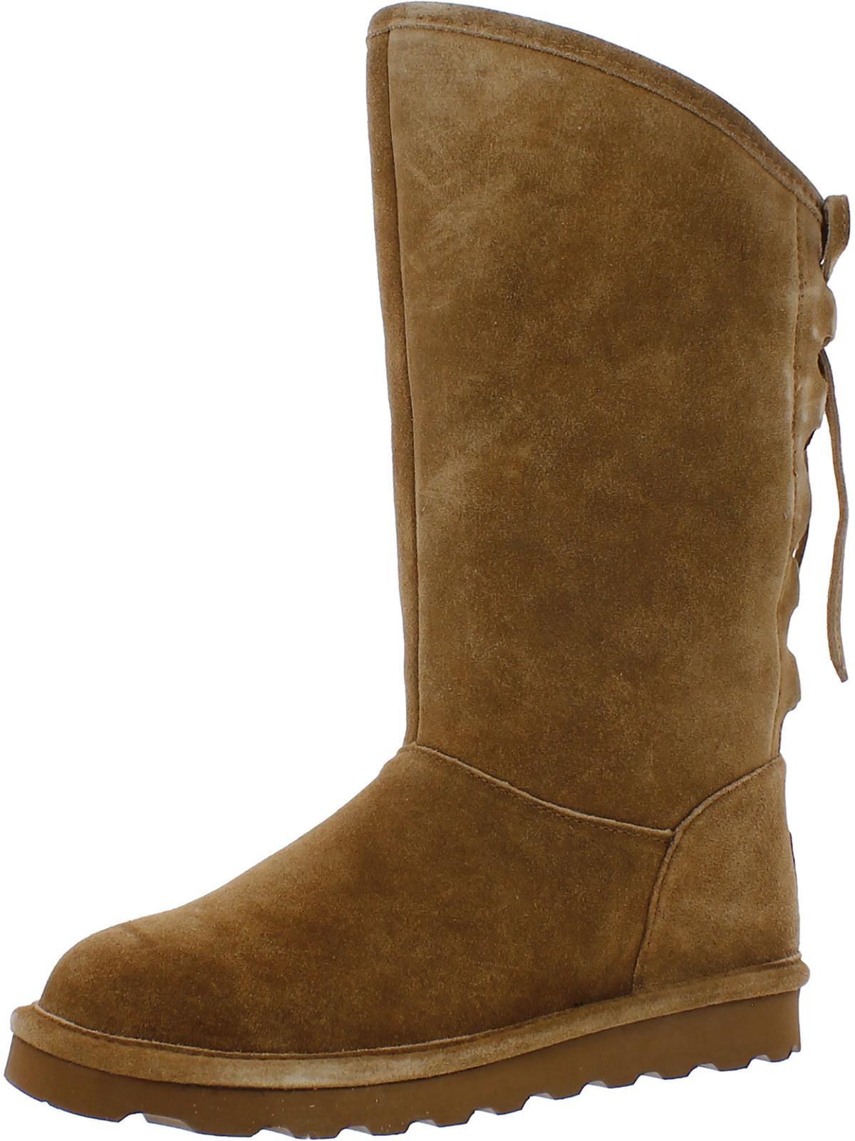 Bearpaw Womens Phylly Wide Suede Faux Fur Lined Winter & Snow Boots