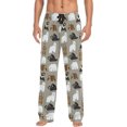 Bears Animal Pattern Polar Bear Mens Pajama Pants Sleepwear Lounge Men